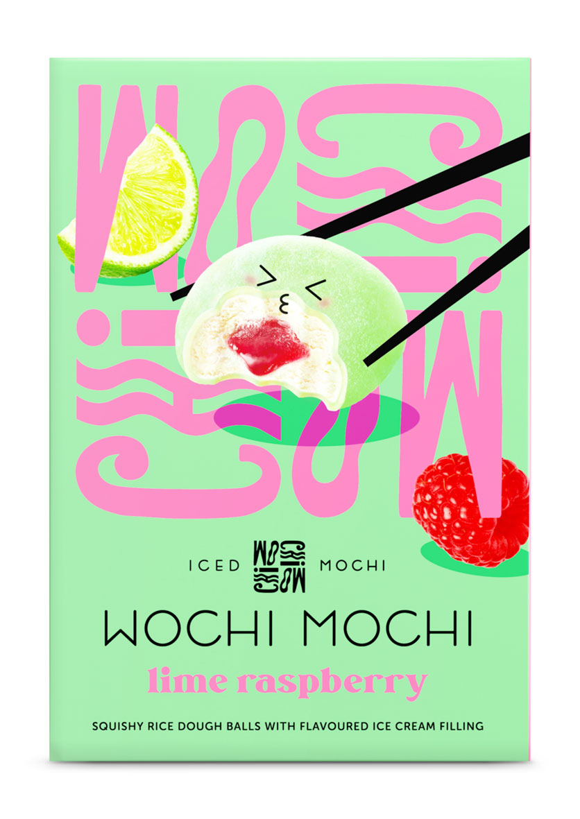 Wochi Mochi iced mochi lime raspberry 