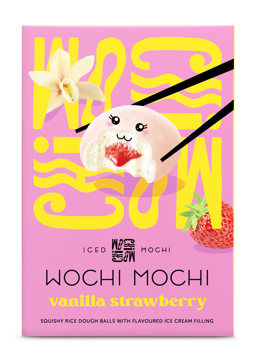 Wochi Mochi iced mochi vanilla strawberry 